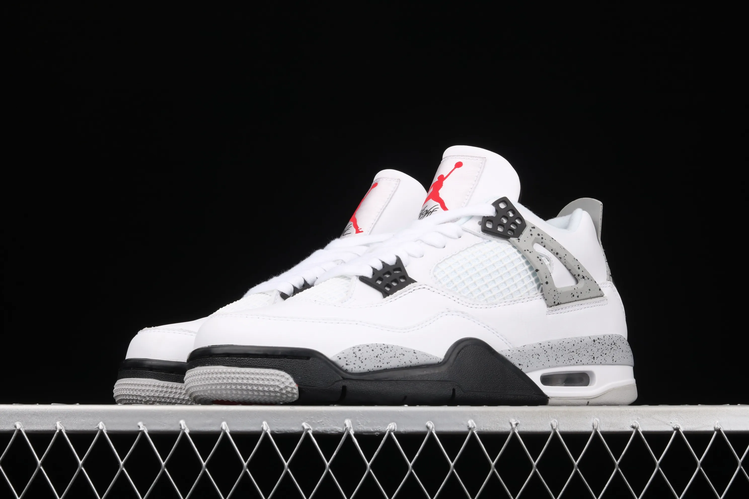All categories Air Jordan Jordan series basketball shoes Air Jordan 4 pure original Air Jordan 4 White Cement AJ4 Joe 4 white cement white gray 840606-192